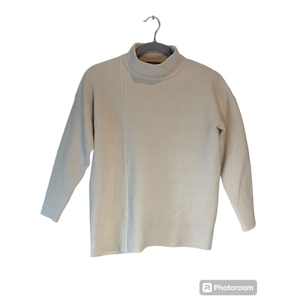 BTFBM Women Cozy Long Sleeve Mock Neck Fashion Sweaters Soft Solid Color Ribbed